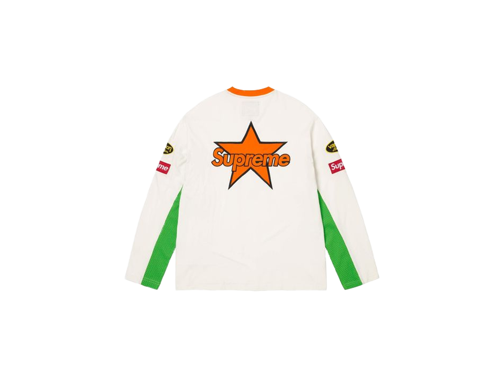 Supreme x Vanson Leathers Long-Sleeve Top White