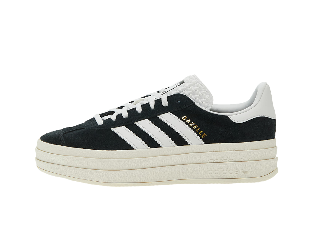 Adidas Gazelle Bold Core Black White (Women's)-sneakers-Adidas-pikastore.cz
