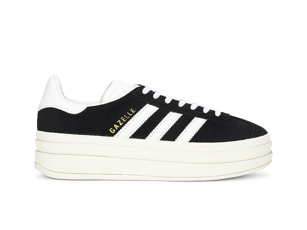 Adidas Gazelle Bold Core Black White (Women's)-sneakers-Adidas-pikastore.cz