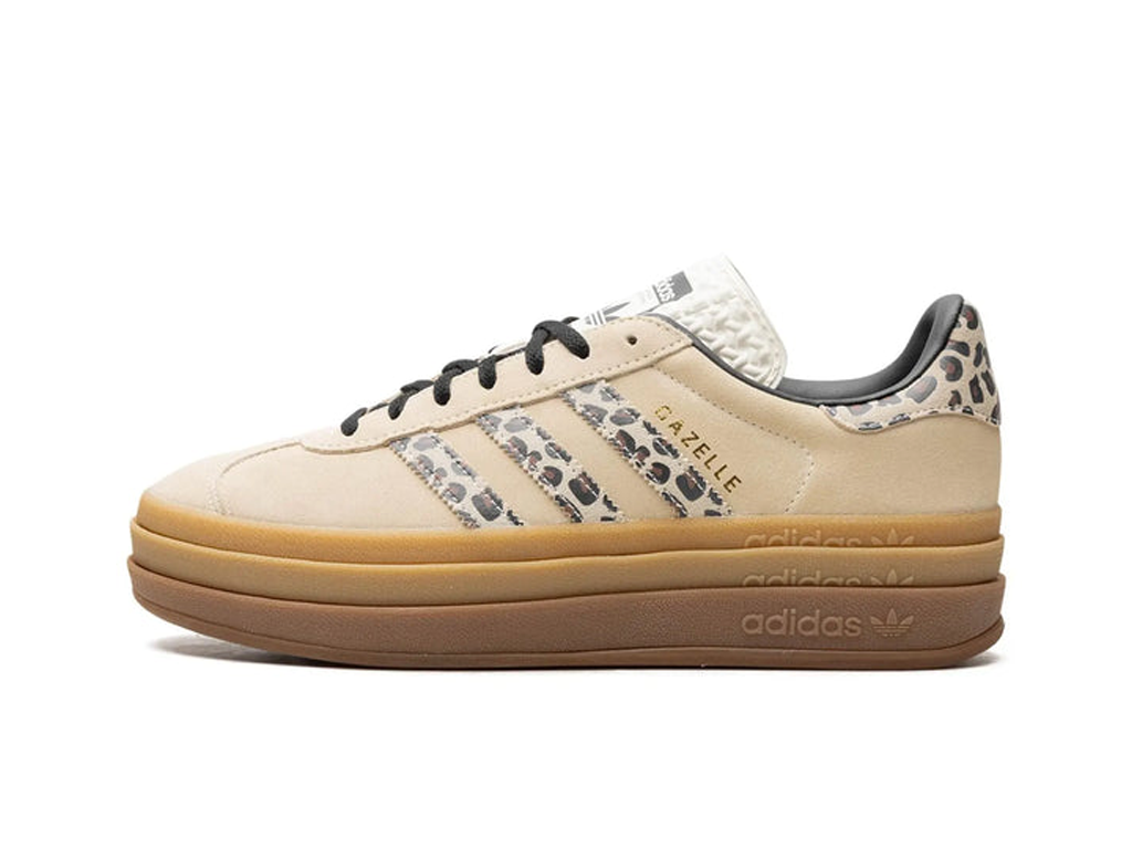 adidas Gazelle Bold Cream Black Leopard