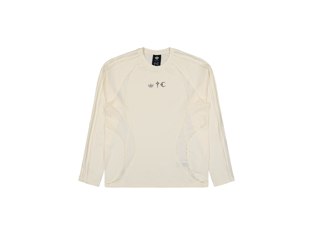 adidas x Thug Club Teamgeist Long Sleeve T-shirt Cream White-Adidas-pikastore.cz