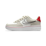 Nike Air Force 1 LV8 S50 GS Light Stone University Red