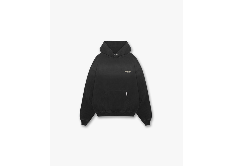 Represent Owners Club Aged Hoodie Black