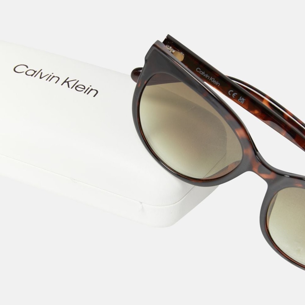 Calvin Klein Sunglasses Dark Brown – szemüveg – fotó 3/4