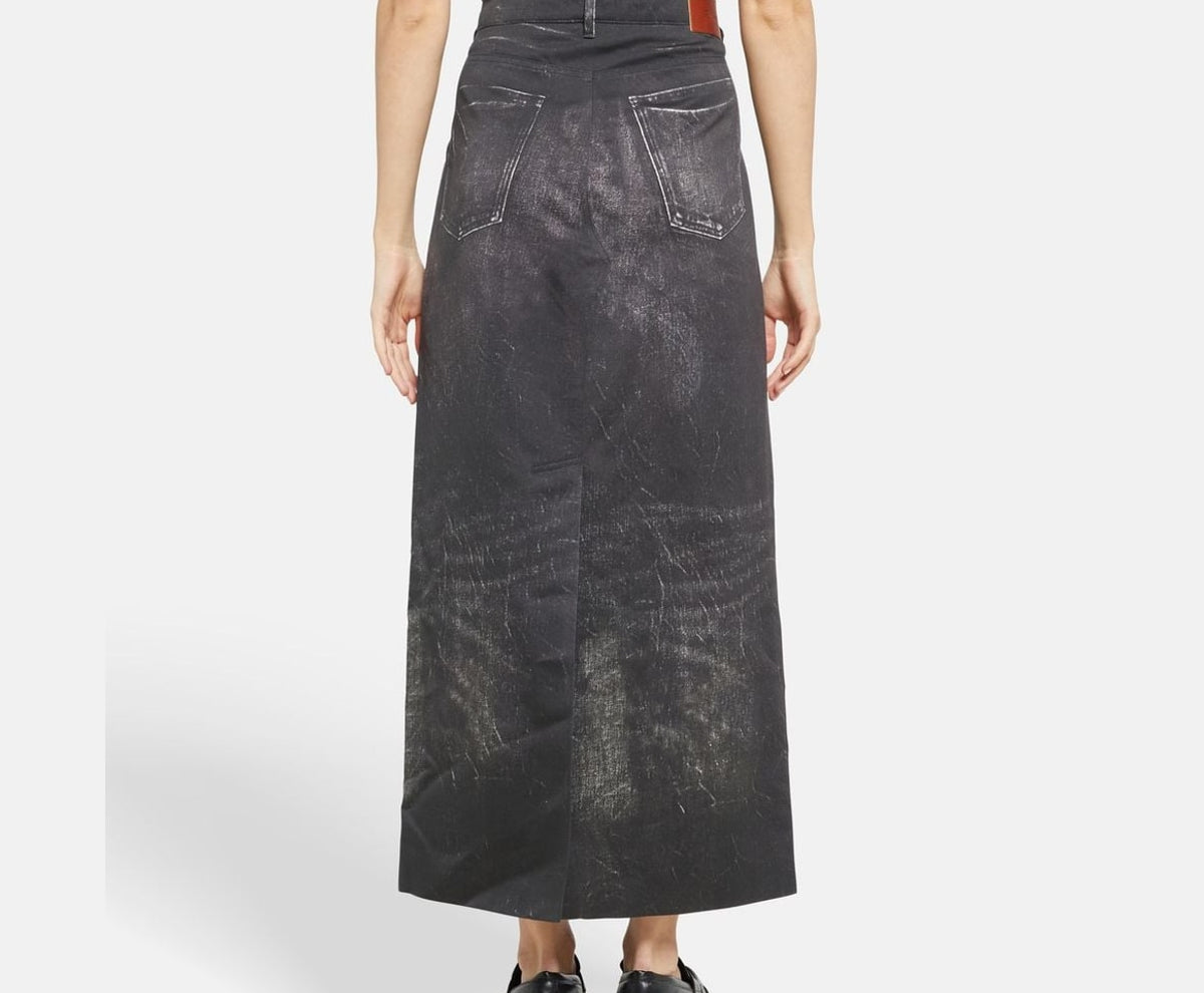 Calvin Klein Denim skirt Black – foto 4 af 5