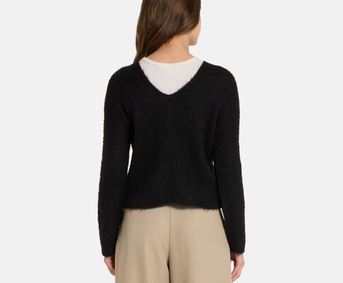 Calvin Klein Wool-blend cardigan Black – îmbrăcăminte – fotografia 4 din 5