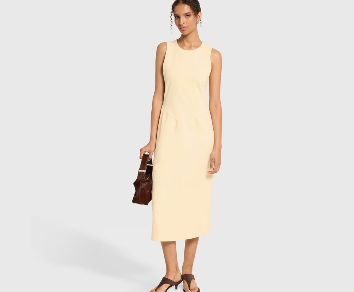 Calvin Klein Midi dress Light Yellow – clothing – photo 5 of 5
