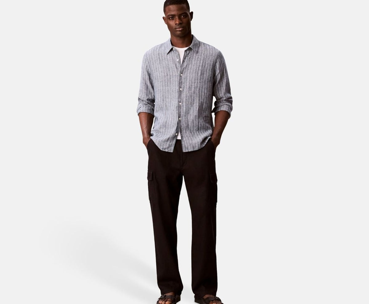 Calvin Klein Linen shirt Blue – clothing – photo 6 of 6