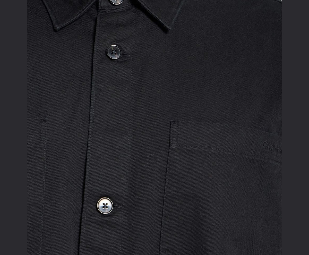 Calvin Klein Long-sleeved shirt - easy fit Black – tričko – fotka 3 z 5