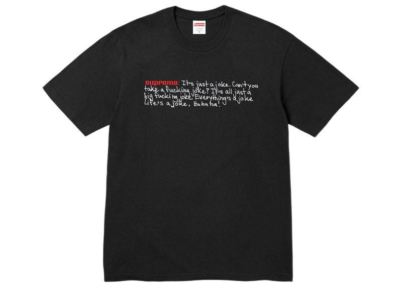 Supreme Joke Tee Black-Supreme-pikastore.cz