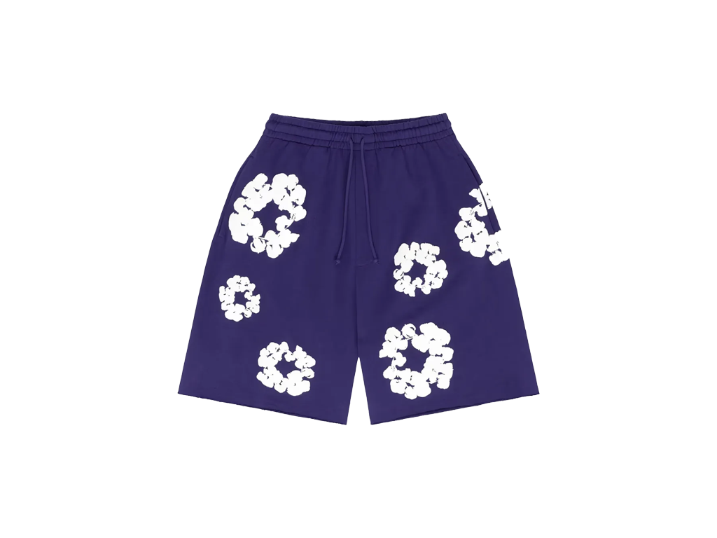 Denim Tears Cotton Wreath Sweatshorts Purple
