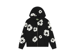 Denim Tears Cotton Wreath Zip Hoodie Black