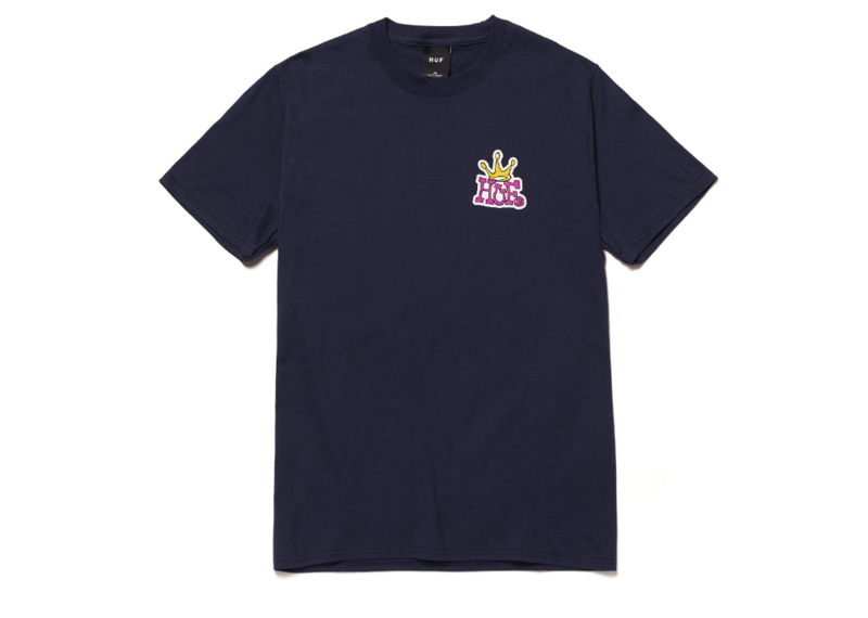 HUF Crown Tee Navy