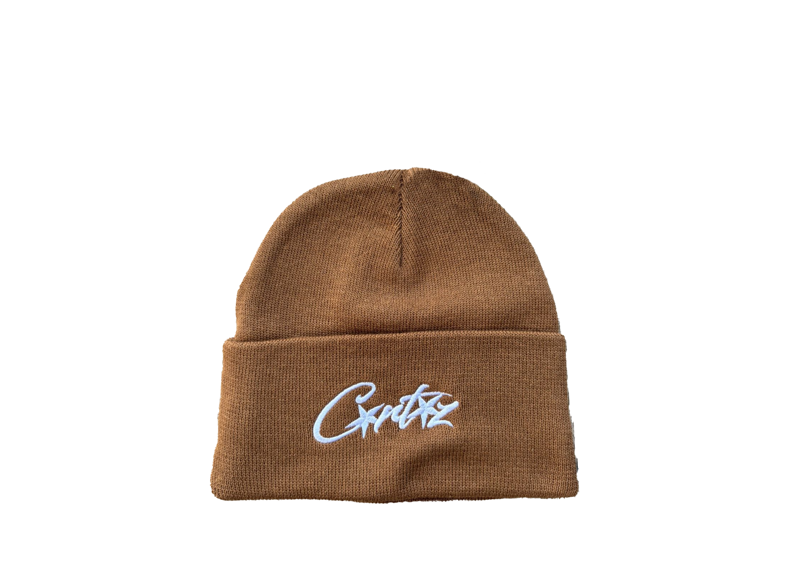Corteiz Allstarz Folded Beanie Brown-Corteiz-pikastore.cz
