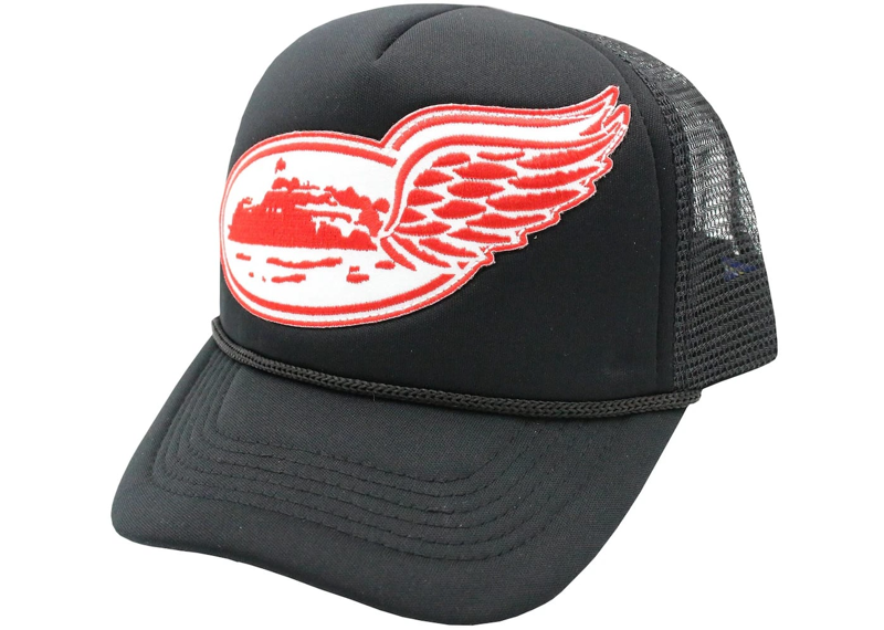 Corteiz Alcatraz Wing Trucker Hat Black/Red/White-Corteiz-pikastore.cz