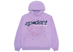 Sp5der Acai Hoodie Purple