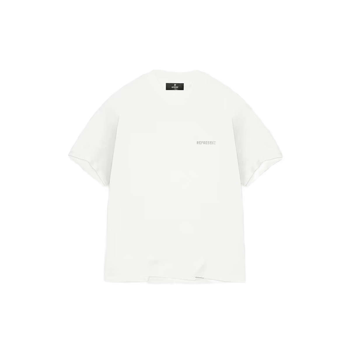 Represent Block Logo T-Shirt Flat White