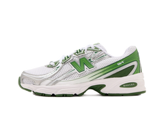 New Balance 740 White Alpine Green Silver Metallic