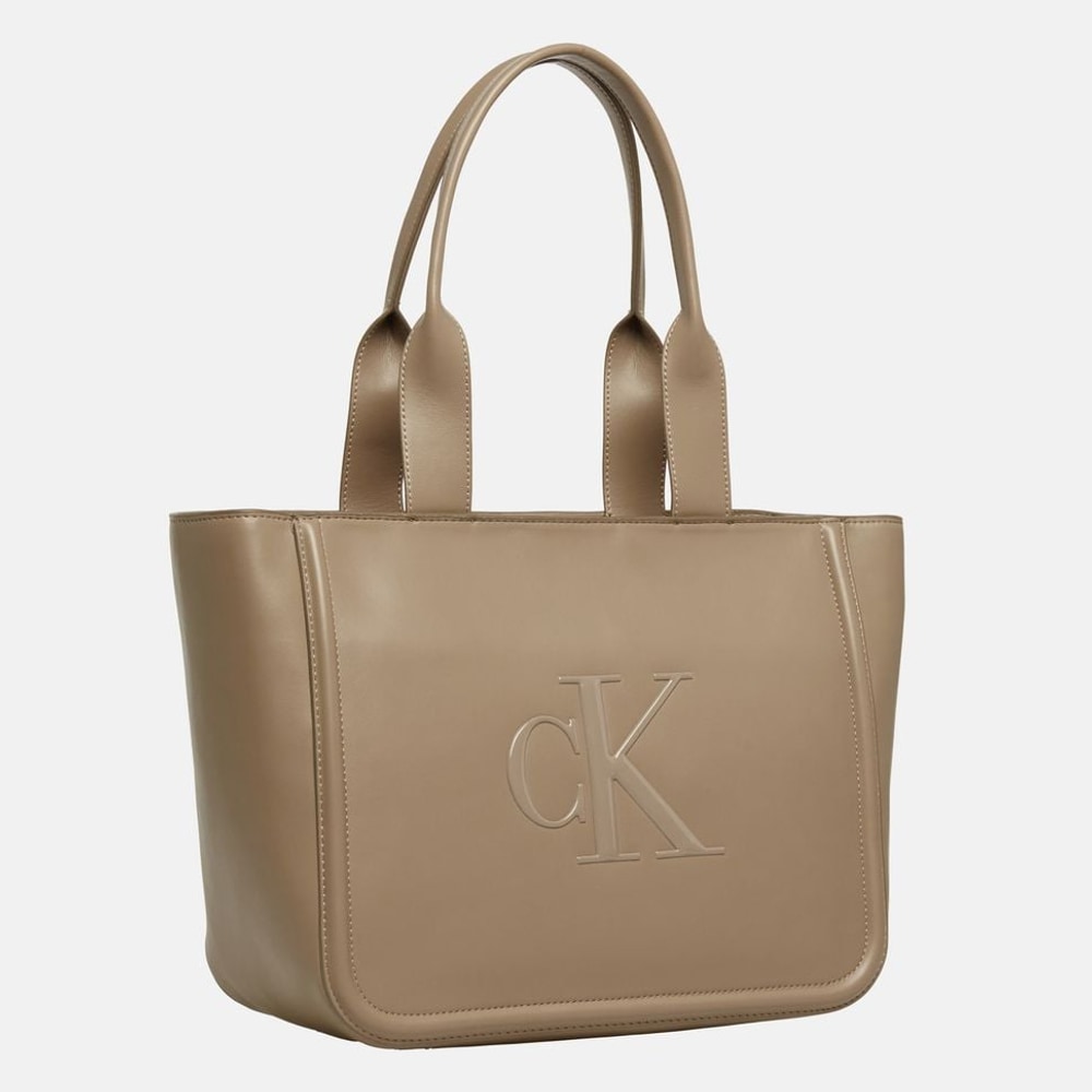 Calvin Klein Tote Bag Taupe – Tasche