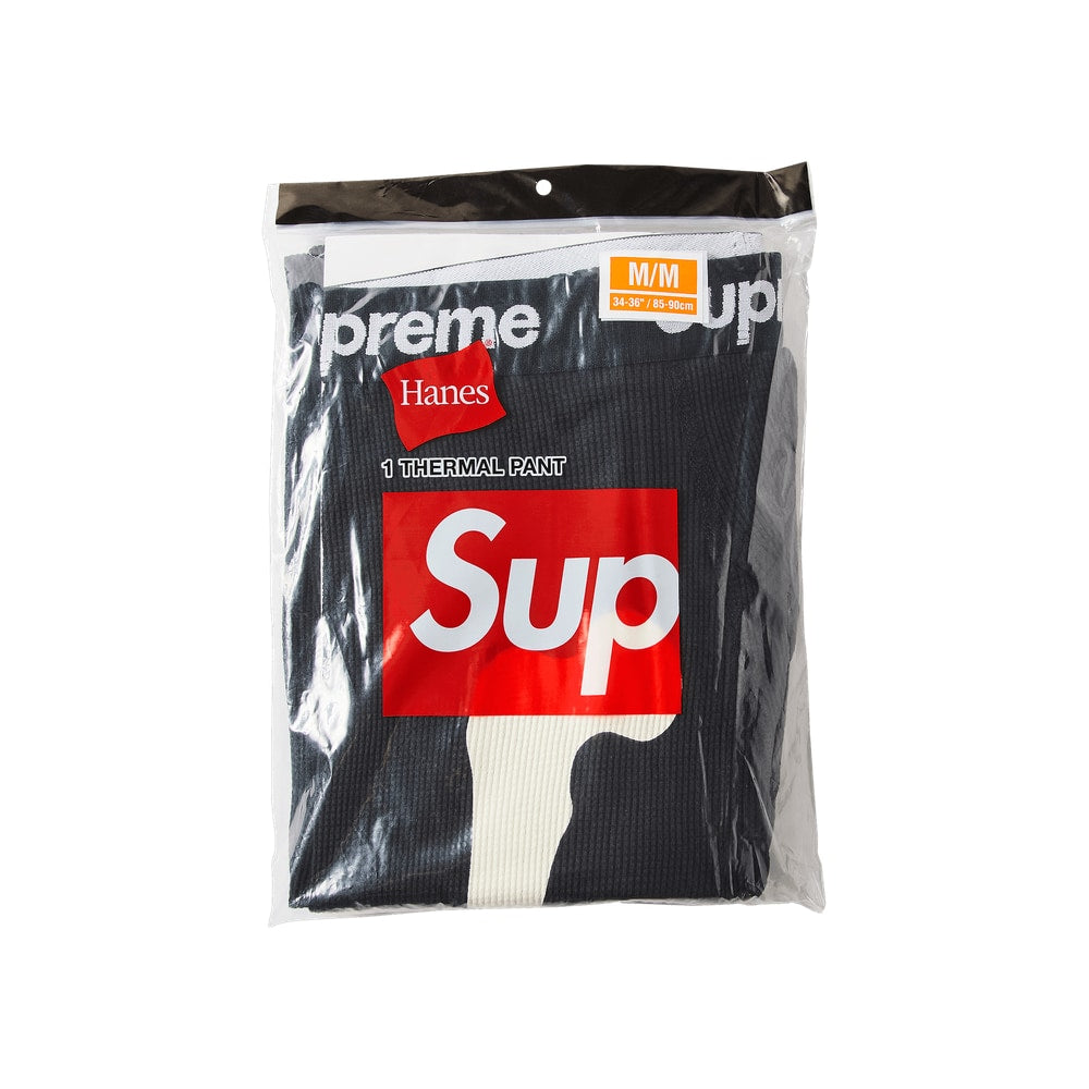 Supreme x Hanes Bones Thermal Pant (1 Pack) Black – byxor
