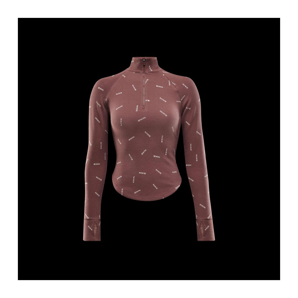 Nike Sportswear Collection Women's Slim 1/2-Zip Long-Sleeve Logo Top – abbigliamento