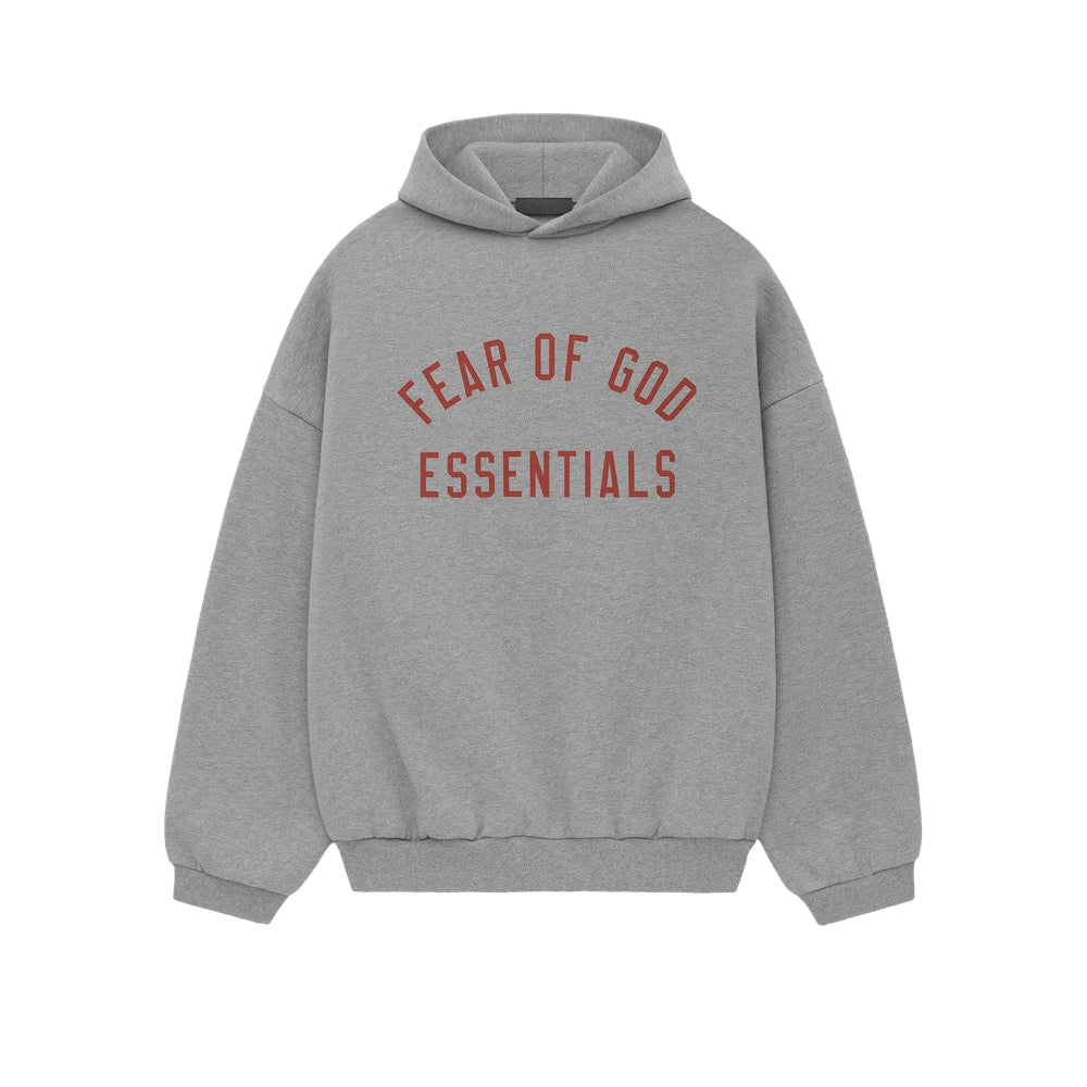 Fear of God Essentials Fleece Hoodie Dark Heather – huvtröja, grå
