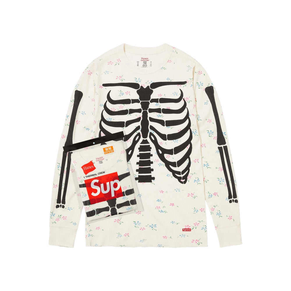 Supreme x Hanes Bones Thermal Crew (1 Pack) Floral – kläder