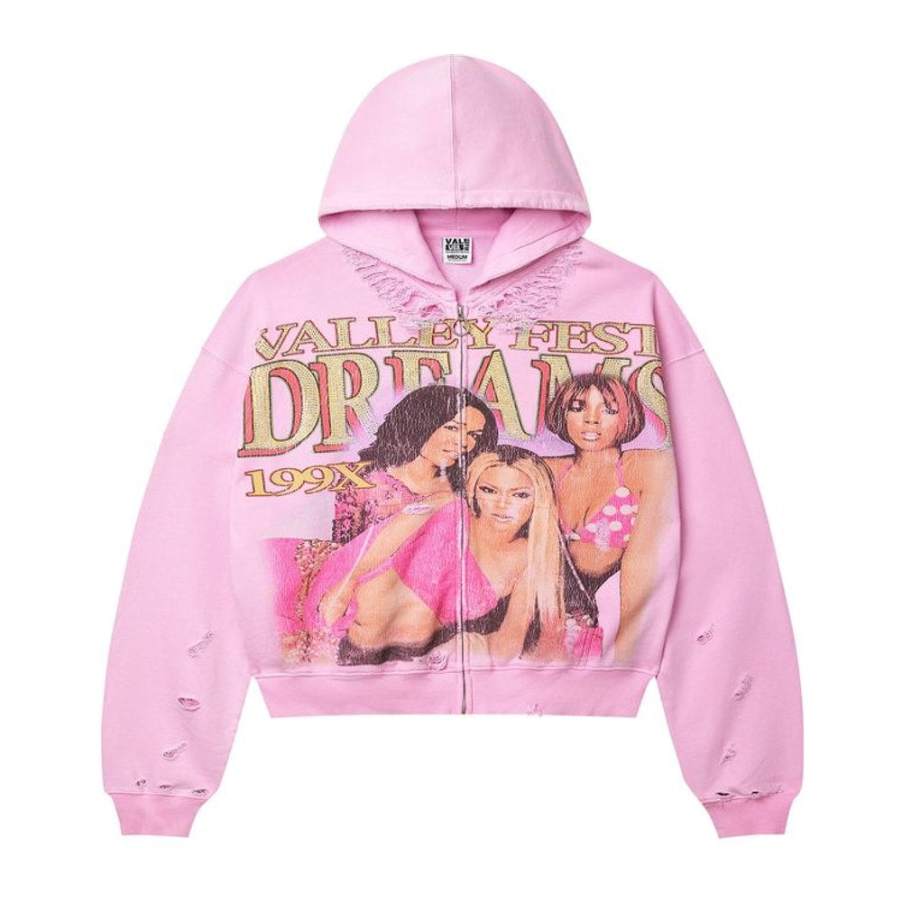 Vale Forever Dreams Zip Up Hoodie Pink – hoodie