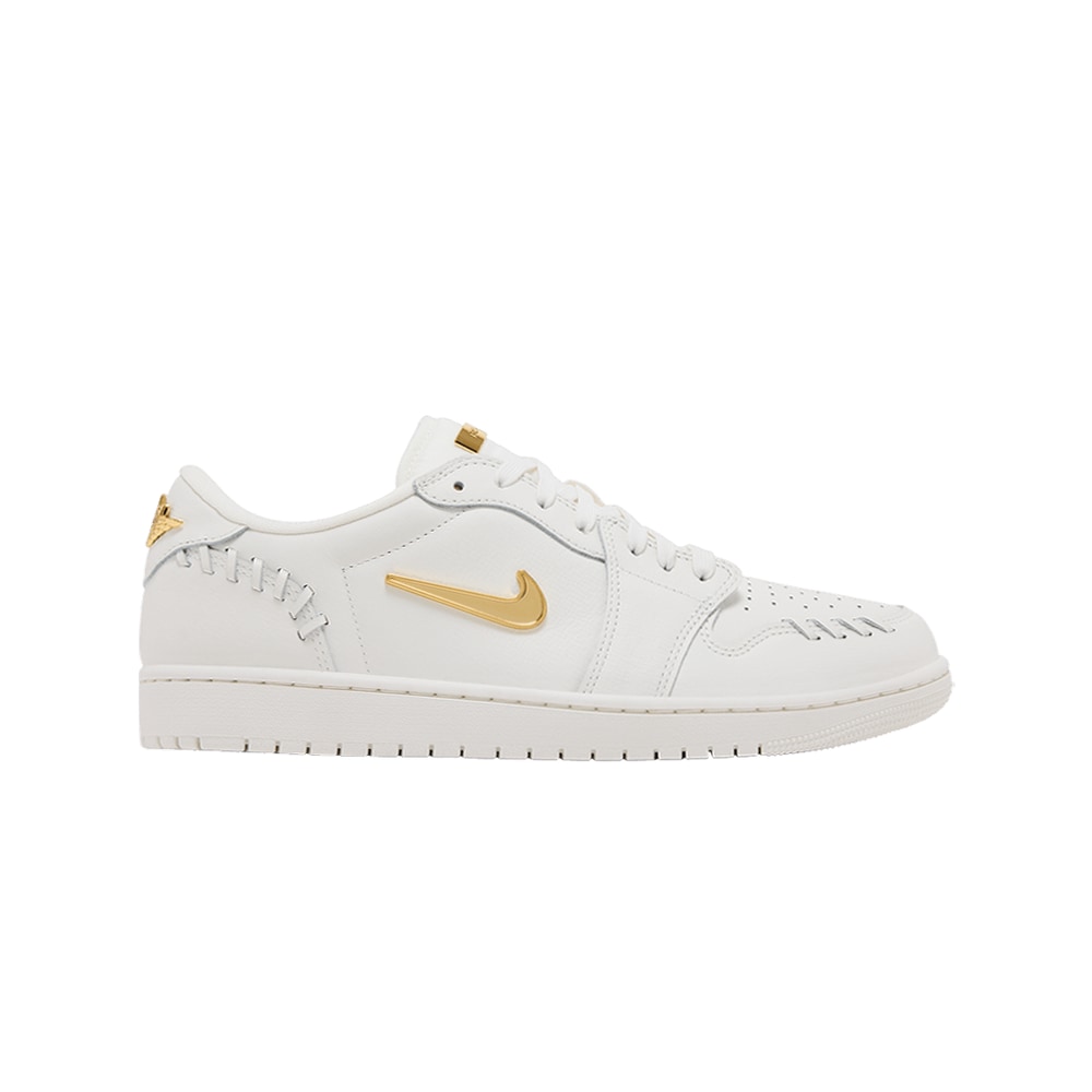 Air Jordan 1 Low Method of Make Sail Metallic Gold – scarpe, bianco