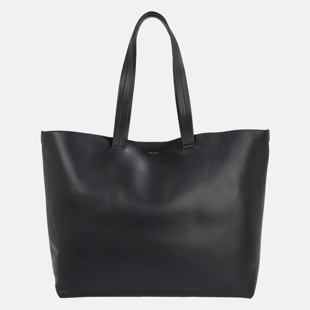 Calvin Klein Leather tote bag Black
