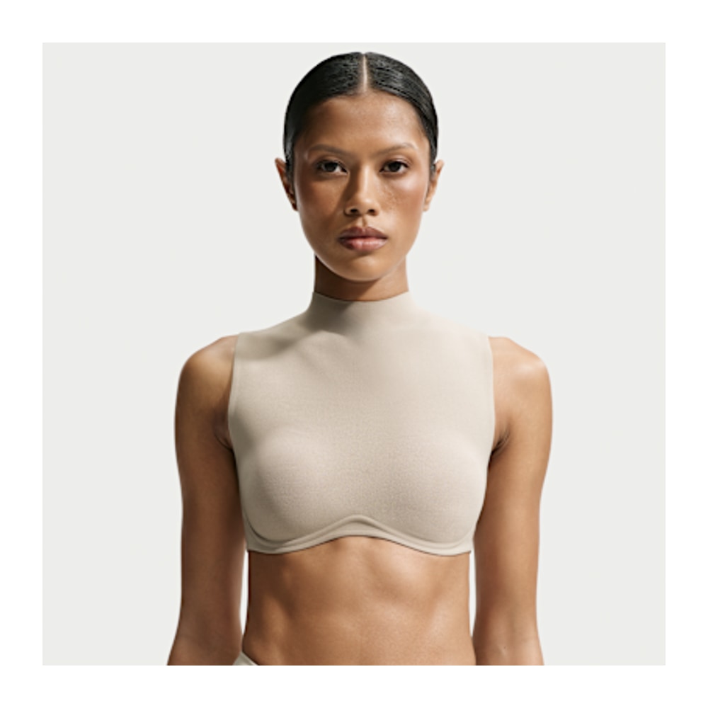Nike NikeSKIMS Studio Stretch Halter Bra Linen (Women's) – t-shirt