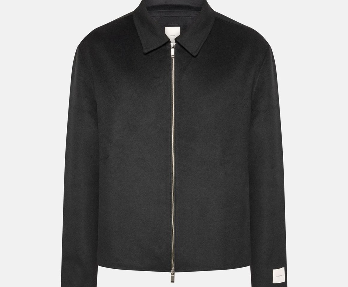Calvin Klein Wool-blend jacket Black – Jacke, schwarz