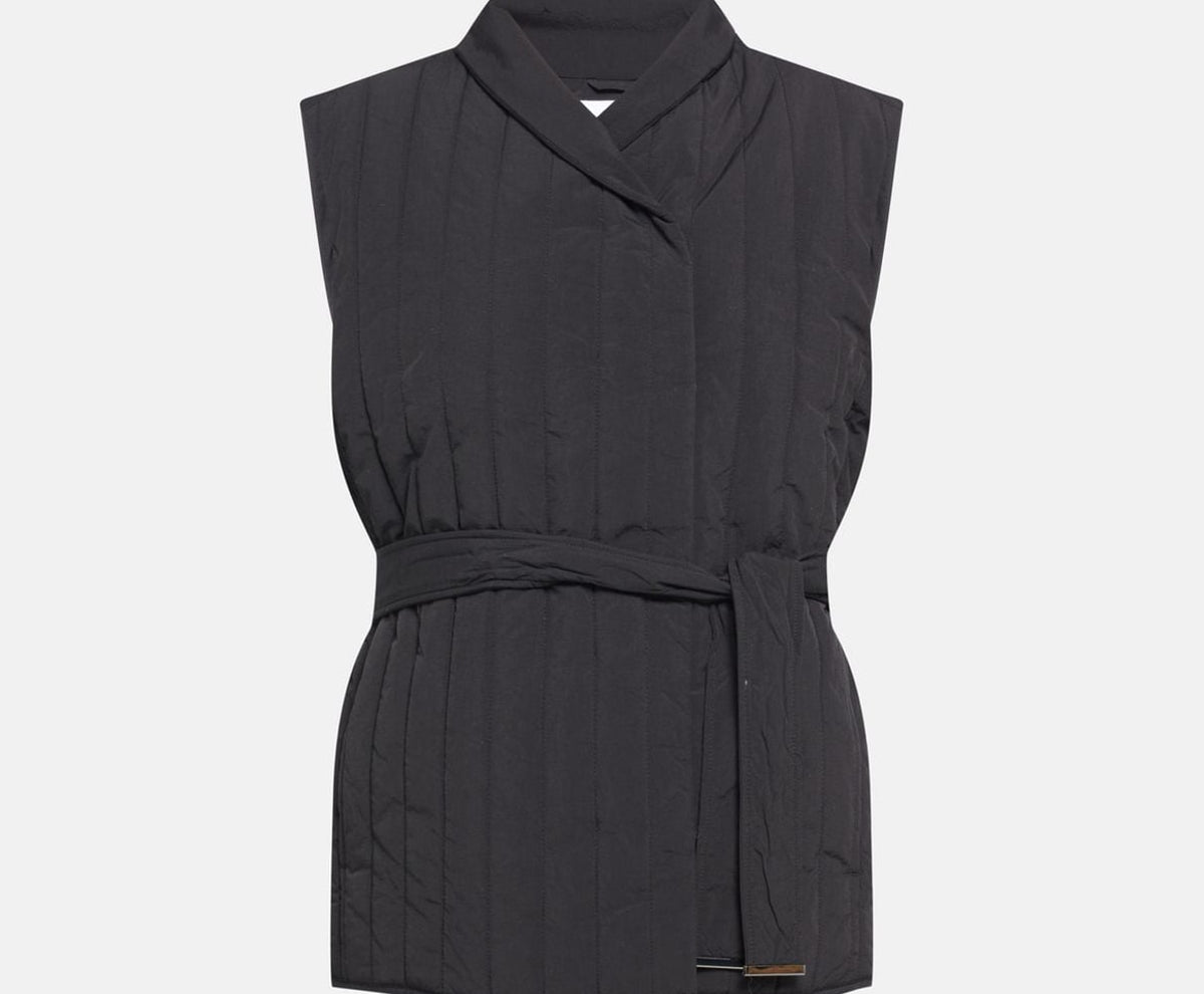 Calvin Klein Quilted gilet Black – kurtka, czarny