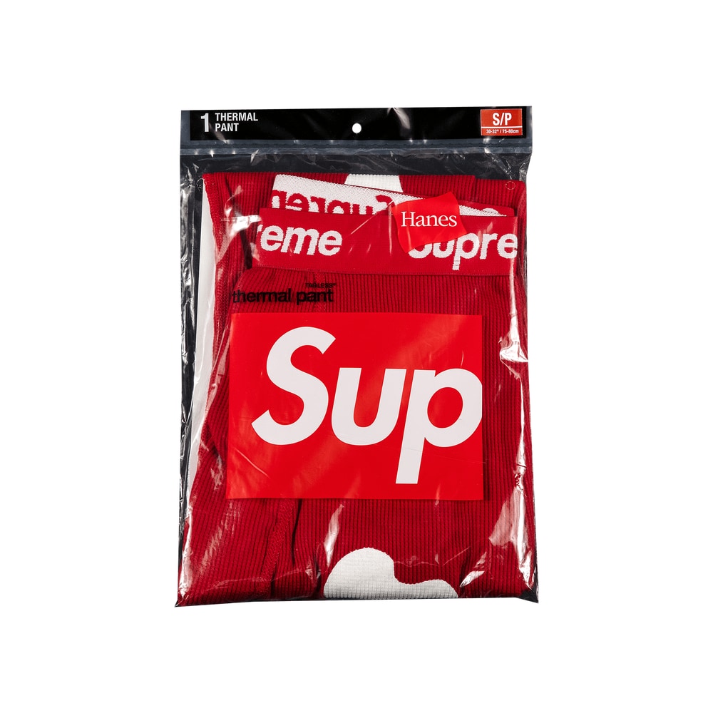 Supreme x Hanes Bones Thermal Pant (1 Pack) Red – byxor