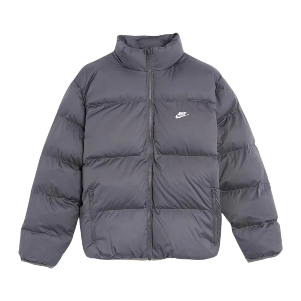 Nike Sportswear Club Puffer Jacket Iron Grey/White – takki, harmaa