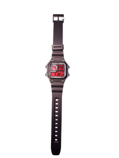 Modial Casio Red Moon Rubber Watch