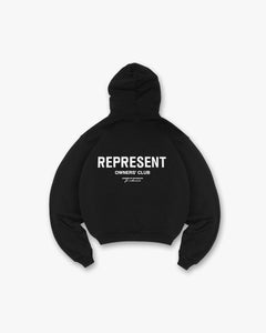 Represent Owners Club Zip Hoodie Nero