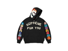 Supreme F**k You Zip Up Hooded Sweatshirt Black