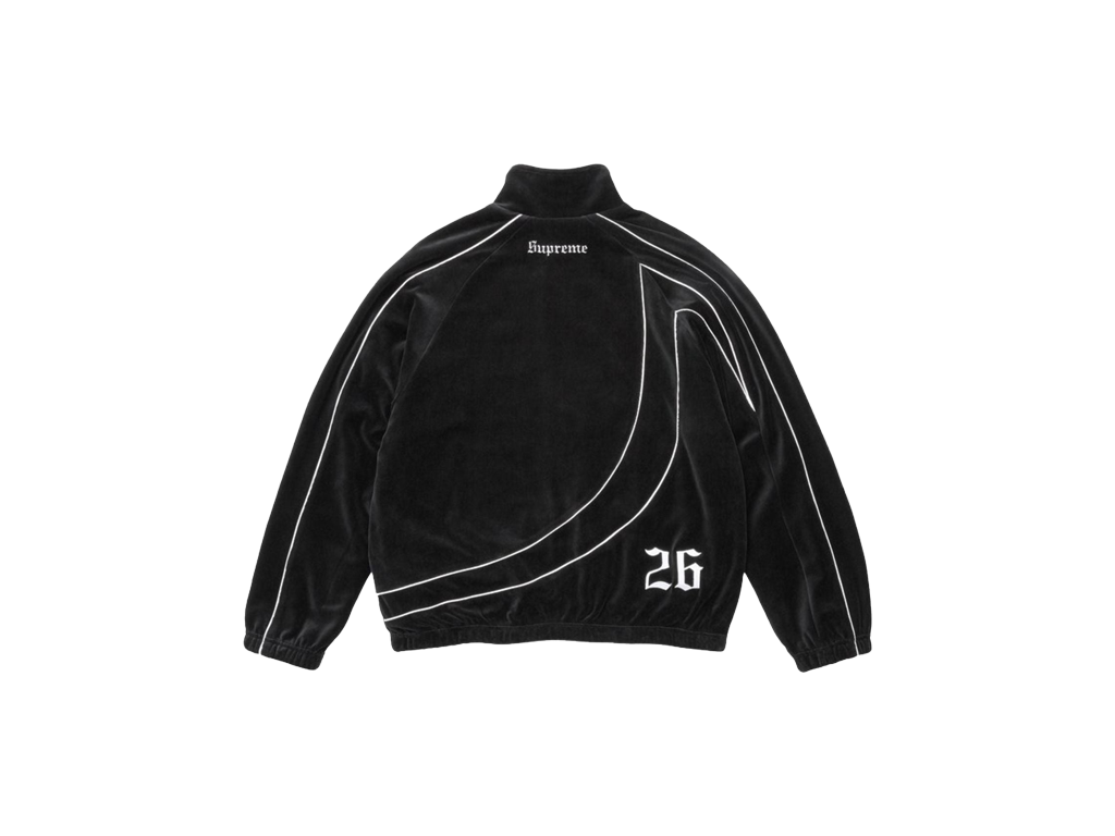 Supreme x Umbro Velour Track Jacket Black