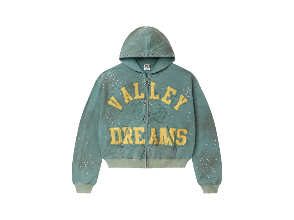 Vale Forever Bank Zip Up Hoodie Dark Mint – hoodie